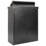 vidaXL Nástenná poštová schránka s úložiskom Bronzová 29 x 13 x 41 cm – Obrázok 8