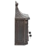 vidaXL Nástenná poštová schránka s dverami Bronzová 40,5 x 16 x 45 cm – Obrázok 7