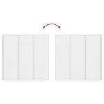 vidaXL Sprchový záves Matné 120 x 117 cm Hliník & PP panel – Obrázok 12