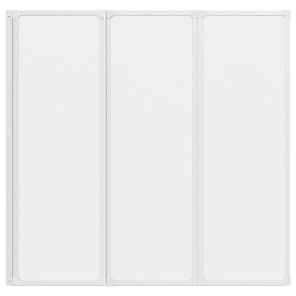 vidaXL Sprchový záves Matné 120 x 117 cm Hliník & PP panel – Obrázok 7