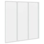 vidaXL Sprchový záves Matné 120 x 117 cm Hliník & PP panel – Obrázok 9
