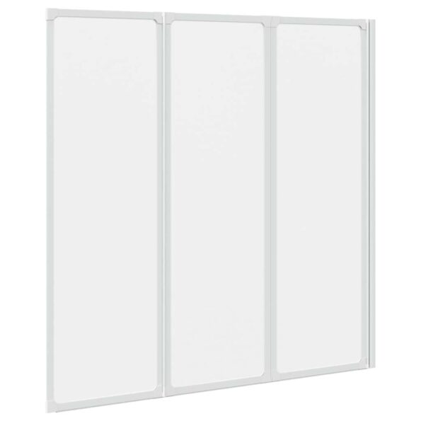 vidaXL Sprchový záves Matné 120 x 117 cm Hliník & PP panel – Obrázok 9
