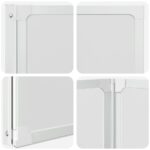 vidaXL Sprchový záves Matné 132 x 140 cm Hliník & PP panel – Obrázok 10