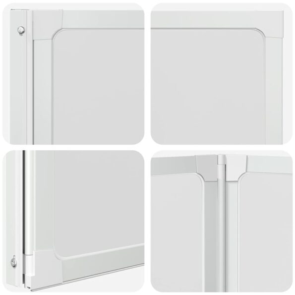 vidaXL Sprchový záves Matné 132 x 140 cm Hliník & PP panel – Obrázok 10