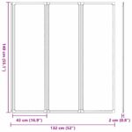 vidaXL Sprchový záves Matné 132 x 140 cm Hliník & PP panel – Obrázok 13