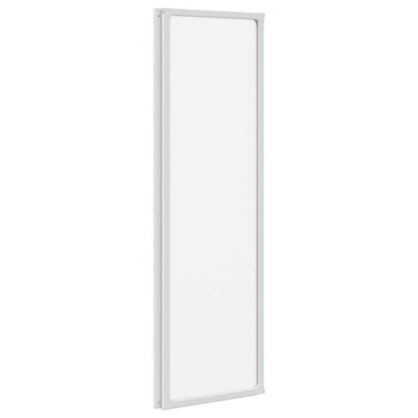vidaXL Sprchový záves Matné 132 x 140 cm Hliník & PP panel – Obrázok 6