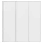 vidaXL Sprchový záves Matné 132 x 140 cm Hliník & PP panel – Obrázok 7