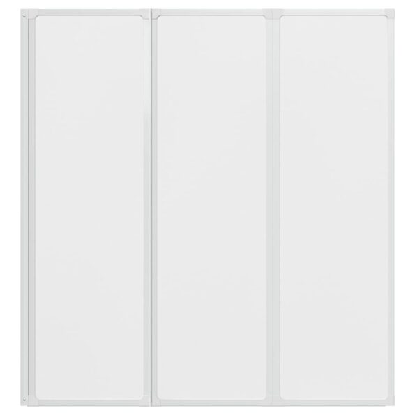 vidaXL Sprchový záves Matné 132 x 140 cm Hliník & PP panel – Obrázok 7