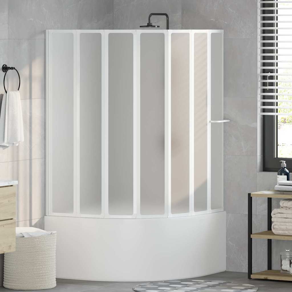 42023506_1.jpg vidaXL Sprchový záves Matné 168 x 140 cm Hliník & PP panel – Obrázok 1