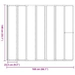 vidaXL Sprchový záves Matné 168 x 140 cm Hliník & PP panel – Obrázok 12