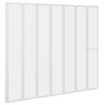 vidaXL Sprchový záves Matné 168 x 140 cm Hliník & PP panel – Obrázok 2