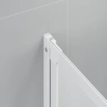 vidaXL Sprchový záves Matné 168 x 140 cm Hliník & PP panel – Obrázok 4