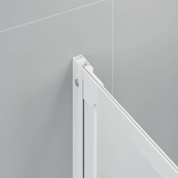 vidaXL Sprchový záves Matné 168 x 140 cm Hliník & PP panel – Obrázok 4