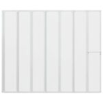 vidaXL Sprchový záves Matné 168 x 140 cm Hliník & PP panel – Obrázok 7