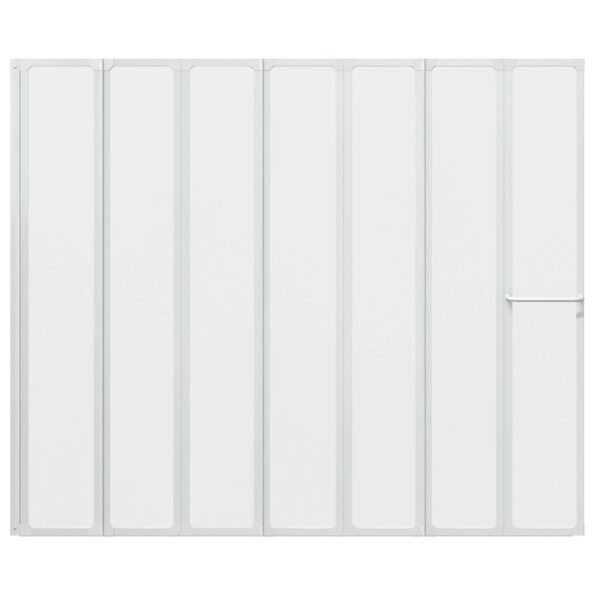 vidaXL Sprchový záves Matné 168 x 140 cm Hliník & PP panel – Obrázok 7