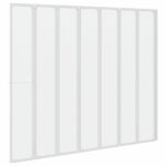 vidaXL Sprchový záves Matné 168 x 140 cm Hliník & PP panel – Obrázok 9