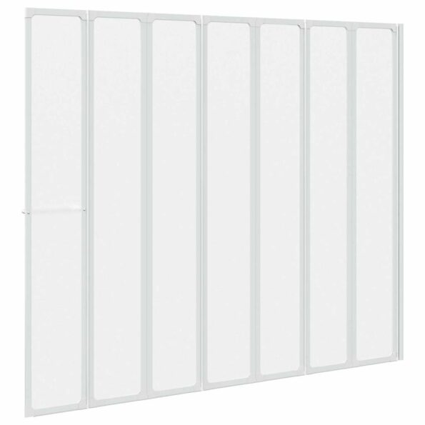 vidaXL Sprchový záves Matné 168 x 140 cm Hliník & PP panel – Obrázok 9
