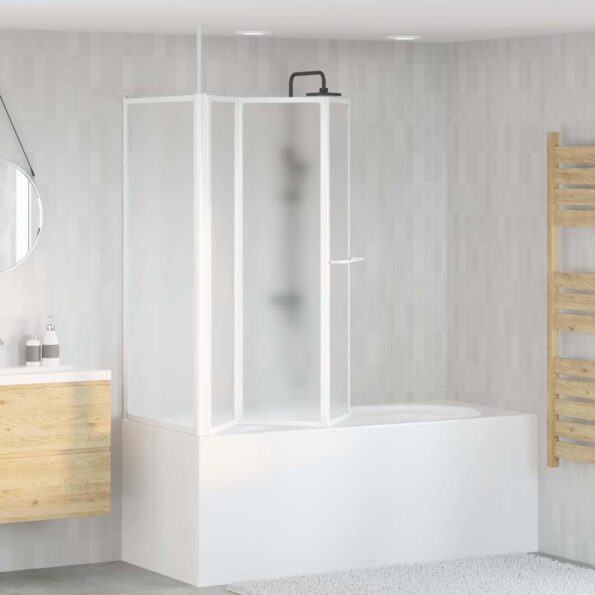vidaXL Sprchový záves Matné 120 x 70 x 137 cm Hliník – Obrázok 3
