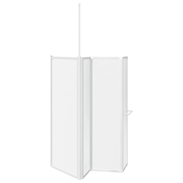 vidaXL Sprchový záves Matné 120 x 70 x 137 cm Hliník – Obrázok 4