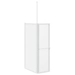 vidaXL Sprchový záves Matné 120 x 70 x 137 cm Hliník – Obrázok 5
