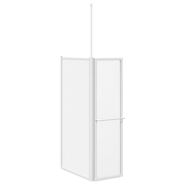 vidaXL Sprchový záves Matné 120 x 70 x 137 cm Hliník – Obrázok 5