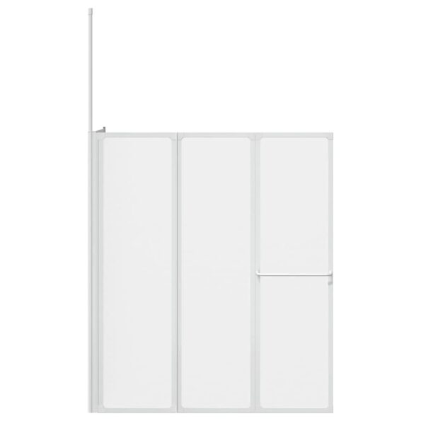 vidaXL Sprchový záves Matné 120 x 70 x 137 cm Hliník – Obrázok 6
