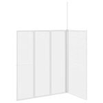 vidaXL Sprchový záves Matné 120 x 70 x 137 cm Hliník – Obrázok 8