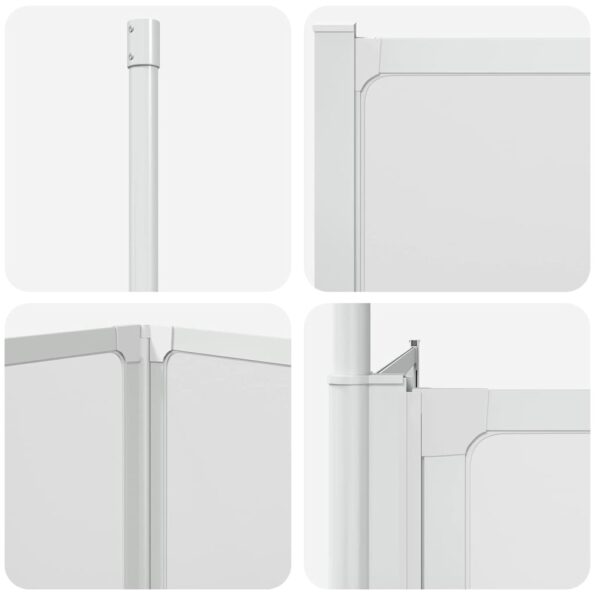 vidaXL Sprchový záves Matné 120 x 70 x 137 cm Hliník – Obrázok 9
