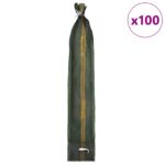 vidaXL Vrecia s pieskom 100 pcs Zelená 120 x 27 cm HDPE – Obrázok 3