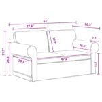 vidaXL Pohovka Tmavo šedá 215 x 82 x 80 cm Kov – Obrázok 10