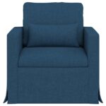 vidaXL Pohovka Modrá 78 x 78 x 80 cm Kov – Obrázok 4