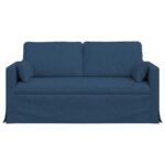 vidaXL Pohovka Modrá 158 x 78 x 80 cm Kov – Obrázok 4