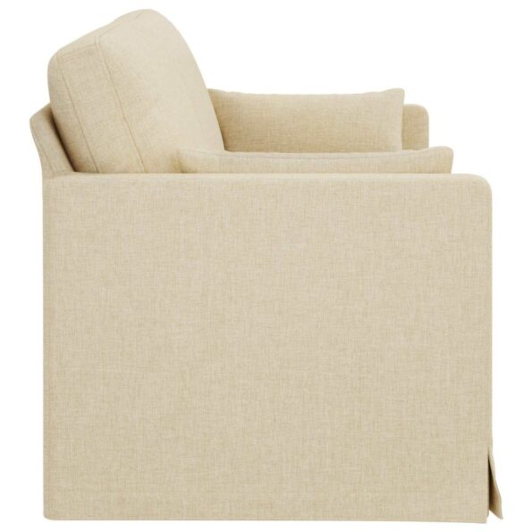 vidaXL Pohovka Krémová 198 x 78 x 80 cm Kov – Obrázok 5