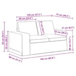 vidaXL Pohovka Modrá 162 x 80 x 82 cm Kov – Obrázok 9