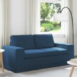 vidaXL Pohovka Modrá 182 x 80 x 82 cm Kov