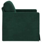 vidaXL Pohovka Tmavozelená 78 x 78 x 80 cm Zamat – Obrázok 5