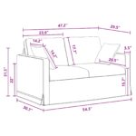 vidaXL Pohovka Tmavo šedá 138 x 78 x 80 cm Zamat – Obrázok 10