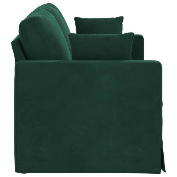 vidaXL Pohovka Tmavozelená 158 x 78 x 80 cm Zamat – Obrázok 5