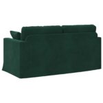 vidaXL Pohovka Tmavozelená 158 x 78 x 80 cm Zamat – Obrázok 6