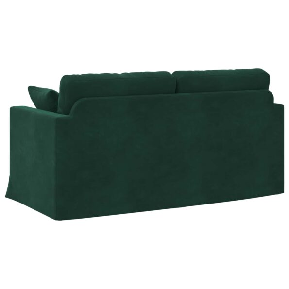 vidaXL Pohovka Tmavozelená 158 x 78 x 80 cm Zamat – Obrázok 6