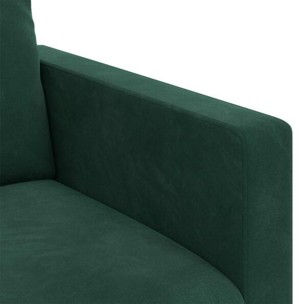 vidaXL Pohovka Tmavozelená 158 x 78 x 80 cm Zamat – Obrázok 7