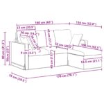 vidaXL Pohovka Svetlosivá – Obrázok 10