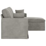 vidaXL Pohovka Svetlosivá – Obrázok 5