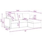 vidaXL Pohovka Tmavo šedá – Obrázok 11