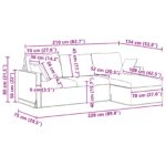 vidaXL Pohovka Víno červené – Obrázok 10