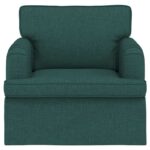 vidaXL Pohovka 60cm Tmavozelená Kov – Obrázok 4