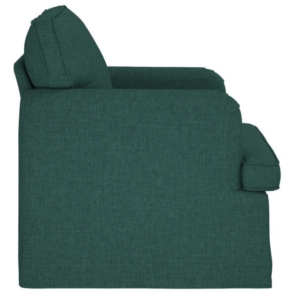 vidaXL Pohovka 60cm Tmavozelená Kov – Obrázok 5