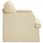 vidaXL Pohovka 60cm Krémová Kov – Obrázok 5