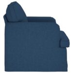 vidaXL Pohovka 60cm Modrá Kov – Obrázok 5