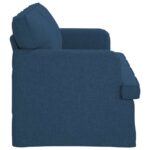 vidaXL Pohovka 140cm Modrá Kov – Obrázok 5